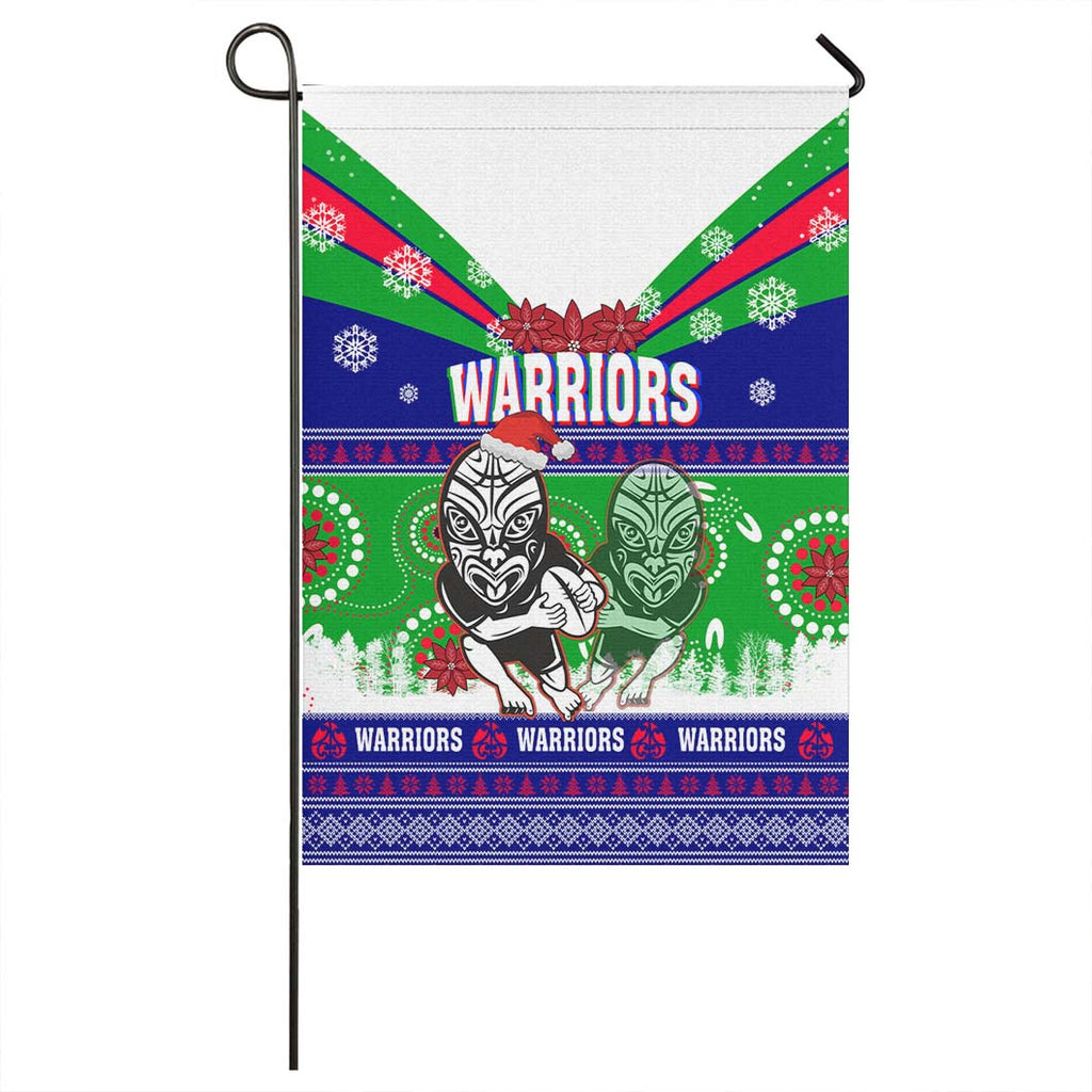 warriors-rugby-flag-warriors-ugly-christmas-and-aboriginal-patterns-flag