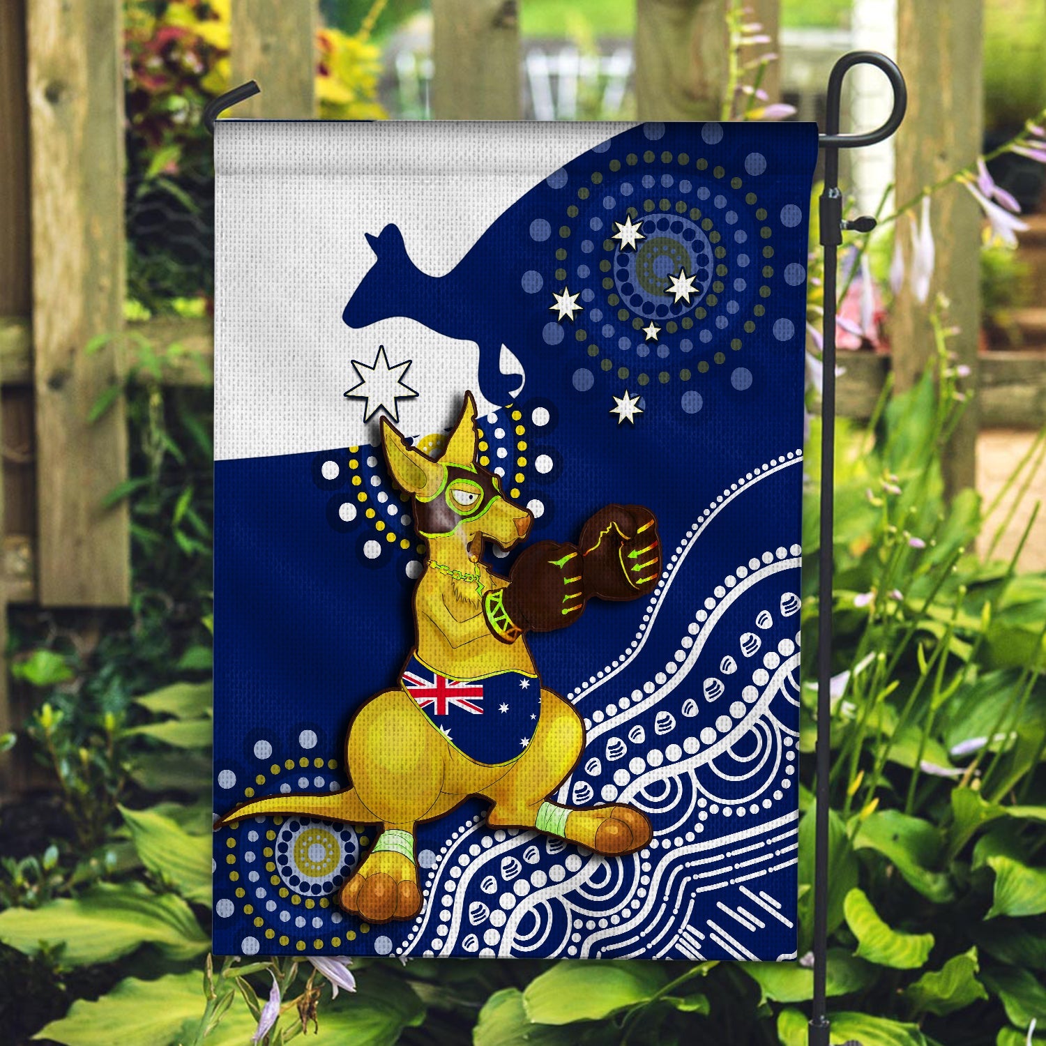 australia-flag-boxing-kangaroo-indigenous-national-color-art