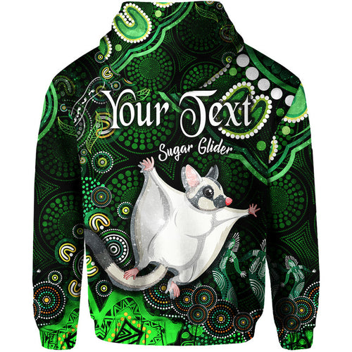custom-personalised-australian-astrology-zip-up-and-pullover-hoodie-gemini-sugar-glider-zodiac-aboriginal-vibes-green