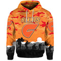 Greater Western Sydney Giants ANZAC Zip Up And Pullover Hoodie Simple Style LT8