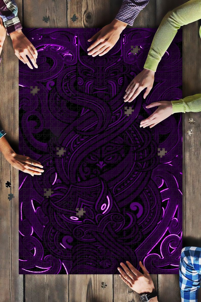 new-zealand-maori-tumatauenga-tattoo-jigsaw-puzzle-k4-purple