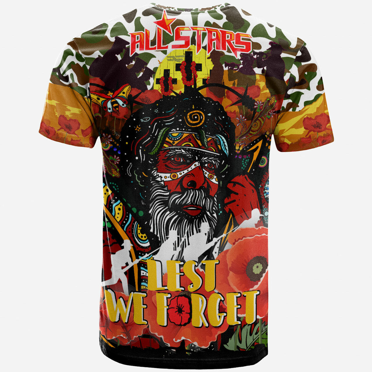 all-stars-rugby-anzac-lest-we-forget-t-shirt-custom-indigenous-anzac-dreaming-with-camouflage-and-poppy-flower
