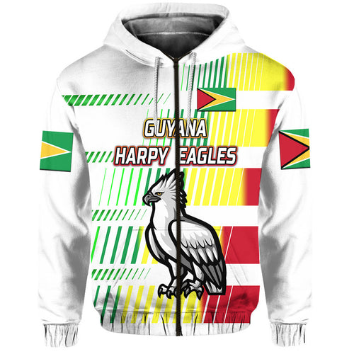 custom-personalised-guyana-cricket-harpy-eagles-zip-up-and-pullover-hoodie-original-style-white