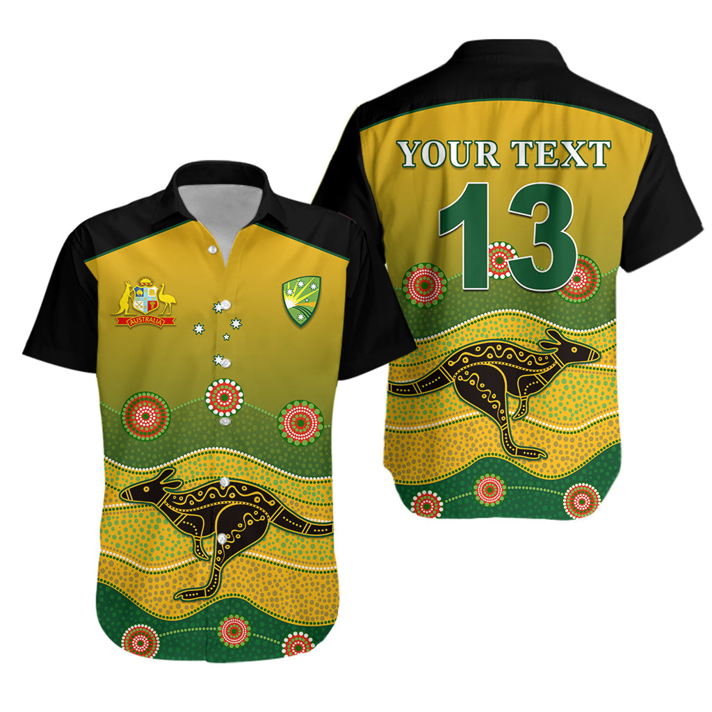 custom-personalised-cricket-australia-hawaiian-shirt-indigenous-kangaroo-custom-text-and-number
