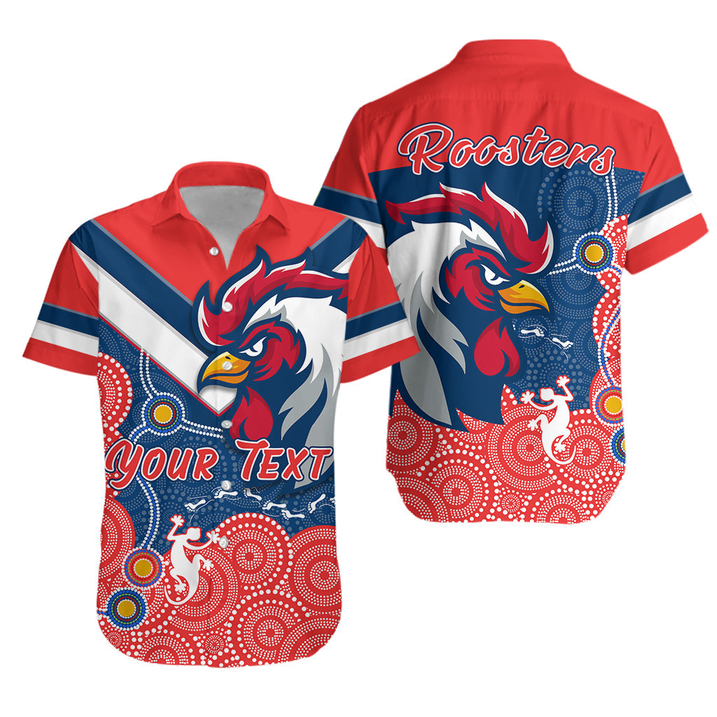 custom-personalised-roosters-hawaiian-shirt-red-aboriginal-rugby