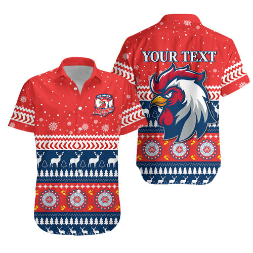 custom-personalised-roosters-hawaiian-shirt-merry-christmas-sydney