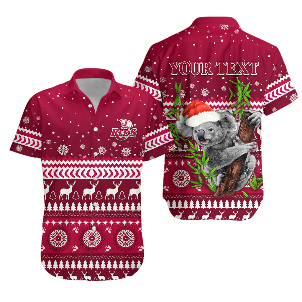 custom-personalised-reds-christmas-hawaiian-shirt-queensland-rugby-indigenous