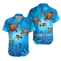 custom-personalised-australian-aboriginal-hawaiian-shirt-happy-turtle-family-version-blue