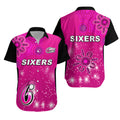 Sydney Sixers Hawaiian Shirt Cricket Australia Aboriginal - Vibe Hoodie