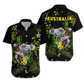 Golden Wattle Hawaiian Shirt Koala Australia Acacia Pycnantha Version Simple - Vibe Hoodie