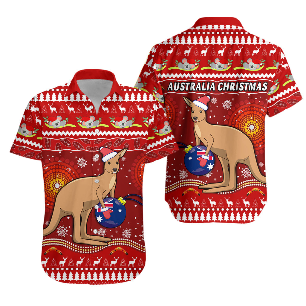 australia-christmas-hawaiian-shirt-aboriginal-kangaroo