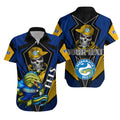 (Custom Personalised) Eels Rugby Hawaiian Shirt Mascot Parramatta Since 1947 Cool Skull LT13