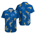 Aboriginal Art Hawaiian Shirt Animals Australia Version Blue - Vibe Hoodie