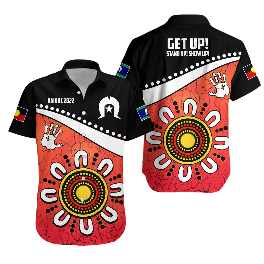 naidoc-week-2022-hawaiian-shirt-torres-strait-islander-version-red-aboriginal-the-dhari