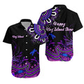 Happy King Island Show Hawaiian Shirt Aboriginal Tasmania Australia Version Purple - Vibe Hoodie