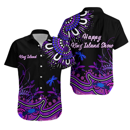 Happy King Island Show Hawaiian Shirt Aboriginal Tasmania Australia Version Purple - Vibe Hoodie