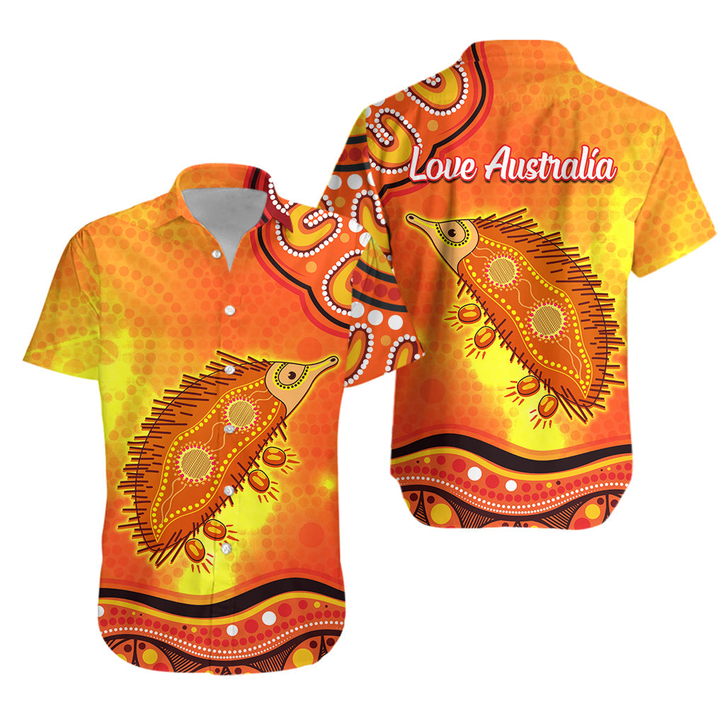 Echidna Aboriginal Hawaiian Shirt Australian Animal - Vibe Hoodie