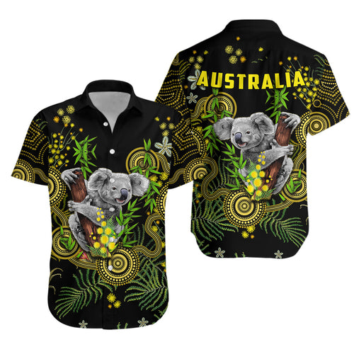 Golden Wattle Hawaiian Shirt Australia Acacia Pycnantha Mix Aboriginal - Vibe Hoodie