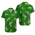 Aboriginal Art Hawaiian Shirt Animals Australia Version Green - Vibe Hoodie
