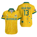 custom-text-and-number-australia-soccer-hawaiian-shirt-world-cup-football-2022-socceroos-with-kangaroos