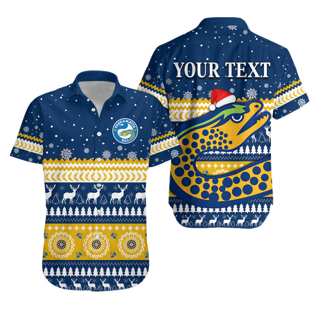 custom-personalised-eels-rugby-hawaiian-shirt-christmas-parramatta-blue