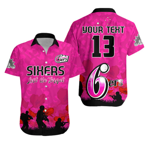 custom-text-and-number-sydney-sixers-cricket-hawaiian-shirt-anzac-day-camouflage-poppy-lest-we-forget