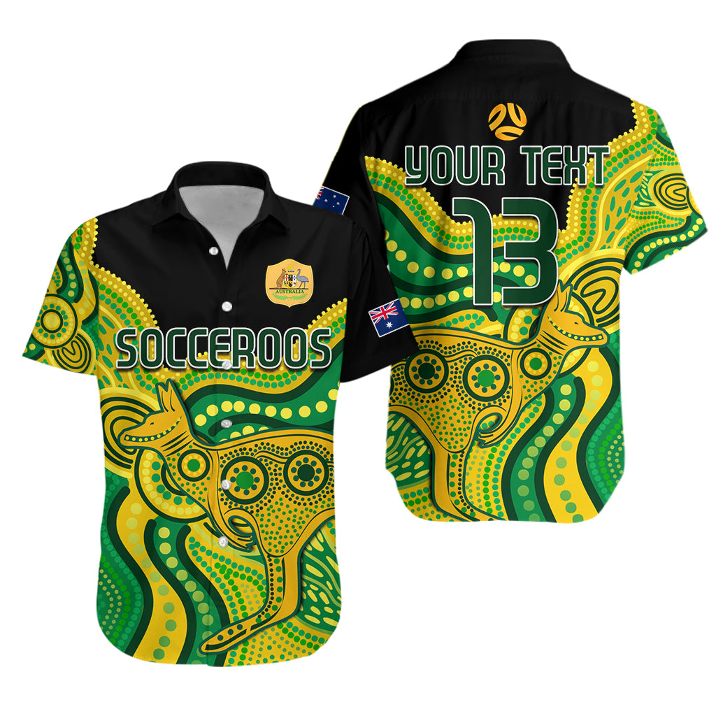 custom-text-and-number-australia-soccer-hawaiian-shirt-world-cup-football-2022-socceroos-we-are-champions