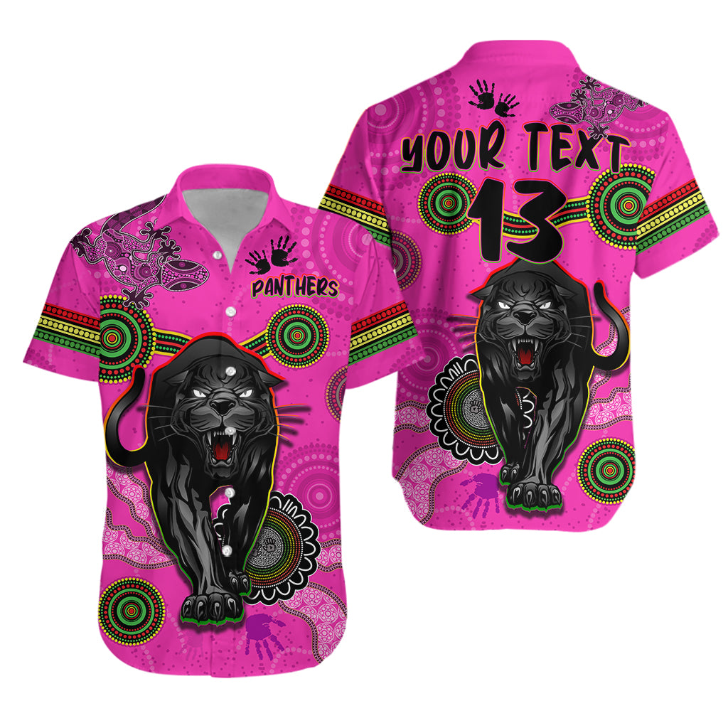 custom-text-and-number-panthers-hawaiian-shirt-aboriginal-with-lizard