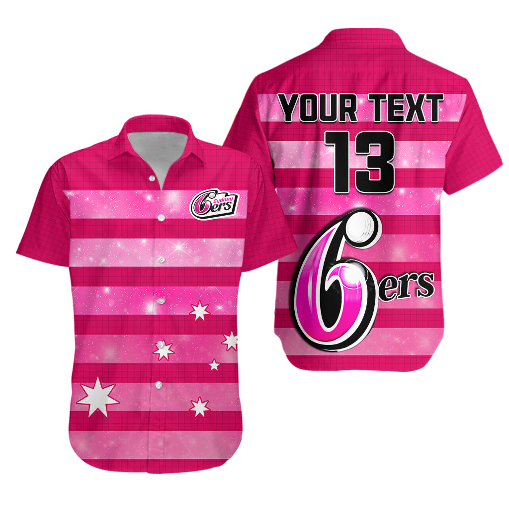 custom-text-and-number-sydney-sixers-cricket-hawaiian-shirt-galaxy-star-simple-ver01