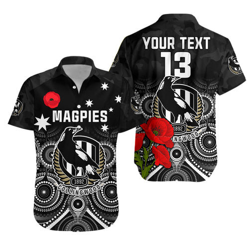 custom-text-and-number-magpies-football-anzac-day-hawaiian-shirt-aboriginal-poppy-flowers