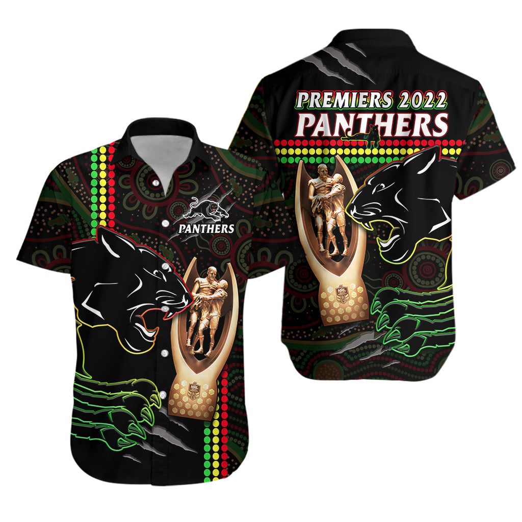 panthers-rugby-hawaiian-shirt-the-riff-2022-premiers-aboriginal-art
