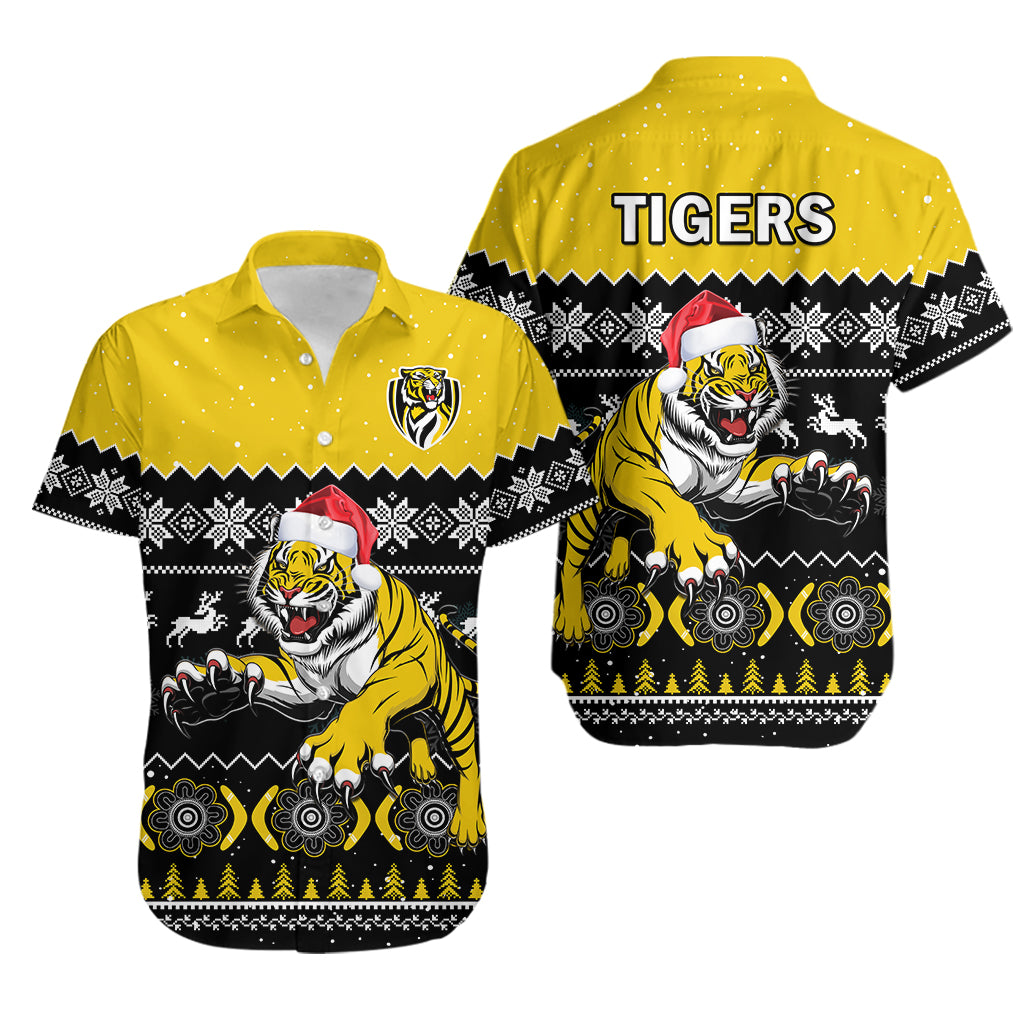 richmond-football-hawaiian-shirt-tigers-indigenous-merry-christmas