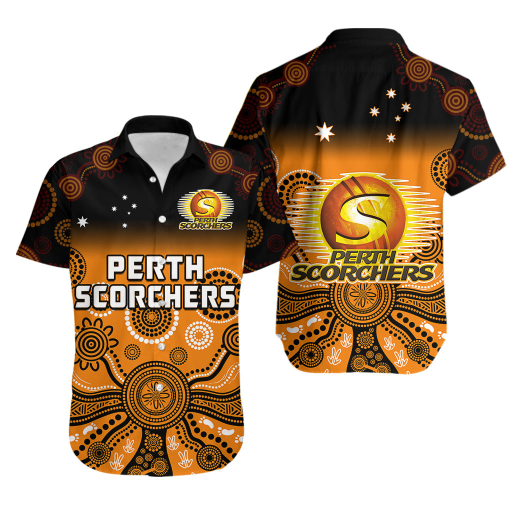 perth-scorchers-hawaiian-shirt-gradient-aboriginal-dot-painting