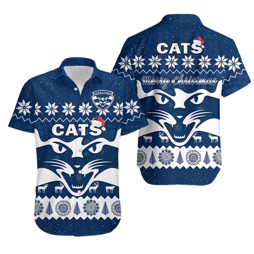 cats-football-christmas-hawaiian-shirt-geelong-aboriginal-painting