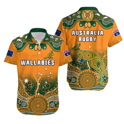 australia-rugby-hawaiian-shirt-wallabies-kangaroo-orange-aboriginal