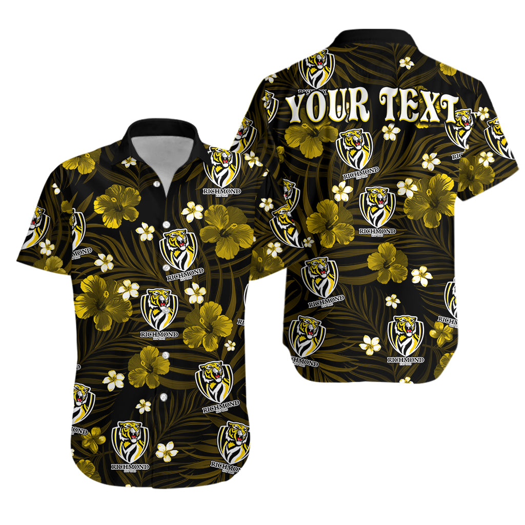 custom-personalised-tigers-football-hawaiian-shirt-richmond-premiers-tropical-flowers-simple