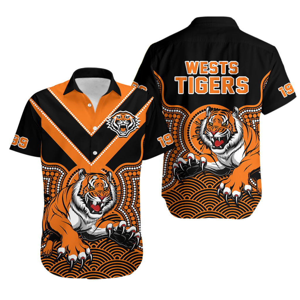 wests-tigers-rugby-hawaiian-shirt-indigenous-black-artsy