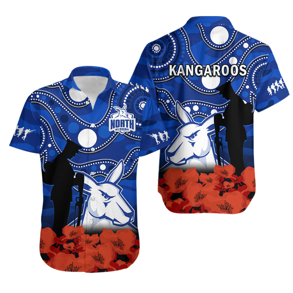 north-melbourne-football-anzac-2023-hawaiian-shirt-kangaroos-aboriginal-mix-poppy-camouflage