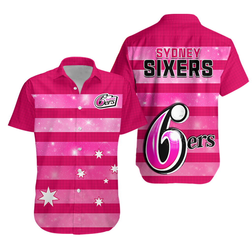 sydney-sixers-cricket-hawaiian-shirt-galaxy-star-simple-ver01