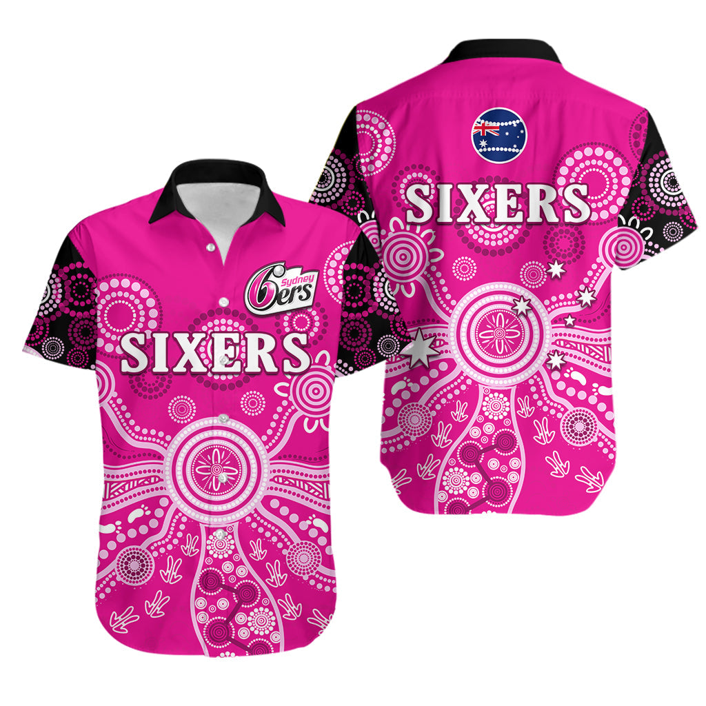 sydney-sixers-hawaiian-shirt-cricket-indigenous-australian-art-ver01