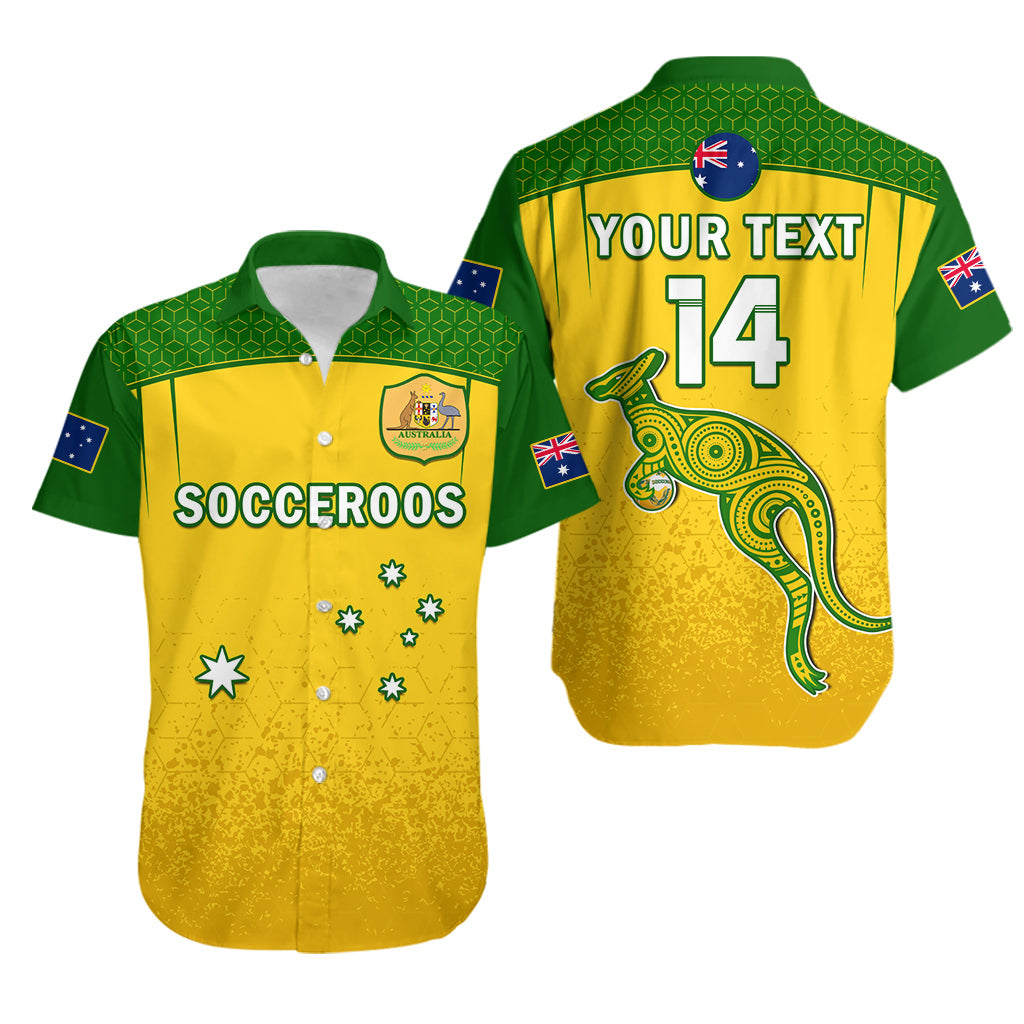custom-text-and-number-australia-soccer-hawaiian-shirt-socceroos-dots-kangaroo-simple-style