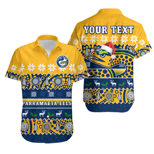 custom-personalised-parramatta-eels-christmas-hawaiian-shirt-parra-aboriginal-art-merry-xmas