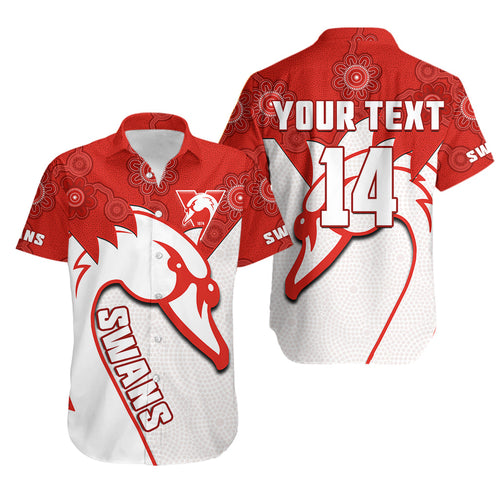 custom-text-and-number-sydney-football-hawaiian-shirt-swans-1874-dot-painting-artsy