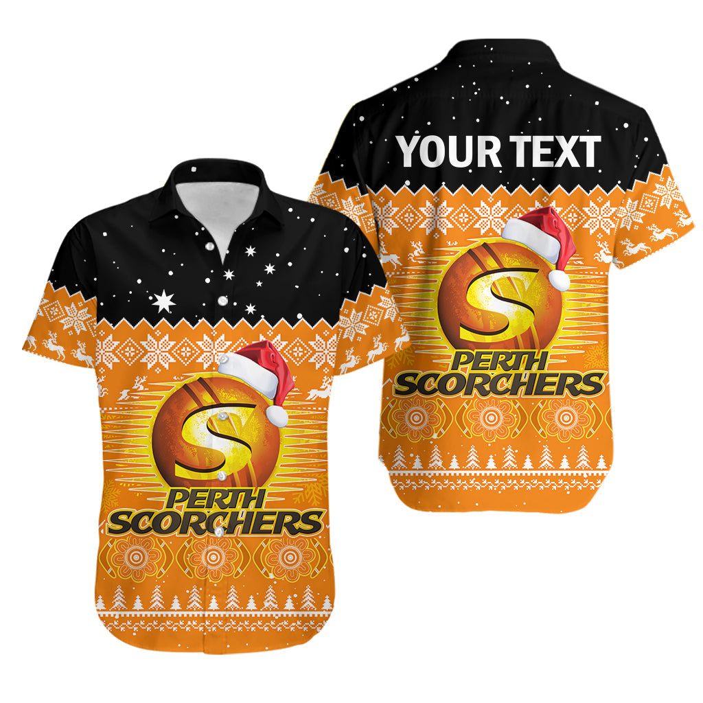 custom-personalised-perth-scorchers-cricket-hawaiian-shirt-aboriginal-merry-christmas