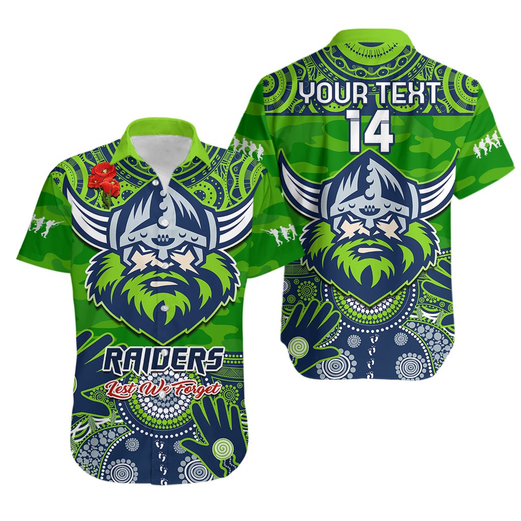 custom-text-and-number-raiders-rugby-anzac-2023-hawaiian-shirt-dots-poppy-mix-camouflage-lest-we-forget