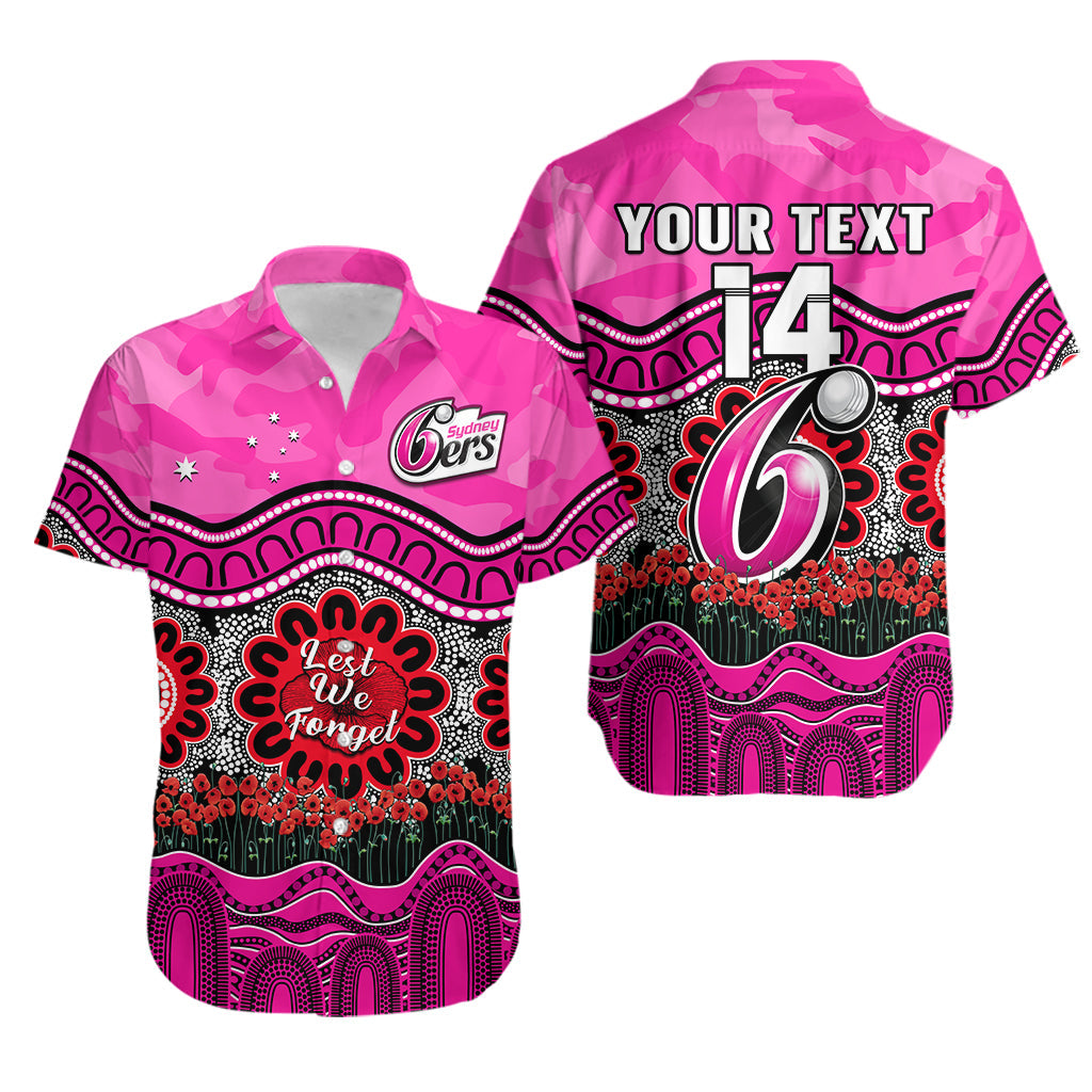 custom-text-and-number-sixers-cricket-anzac-hawaiian-shirt-sydney-poppy-aboriginal-camouflage