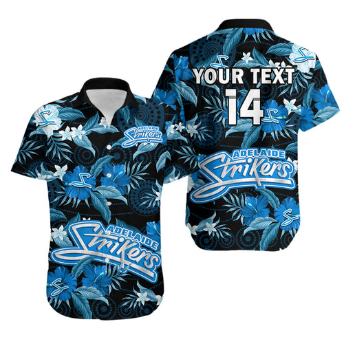 custom-text-and-number-adelaide-strikers-cricket-hawaiian-shirt-aboriginal-art-mix-tropical-flowers