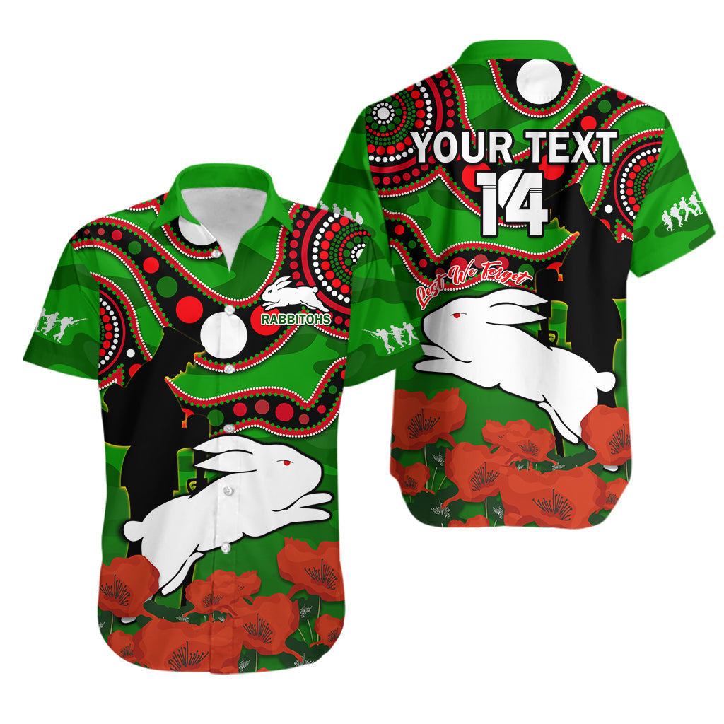 custom-text-and-number-rabbitohs-rugby-anzac-2023-hawaiian-shirt-lest-we-forget
