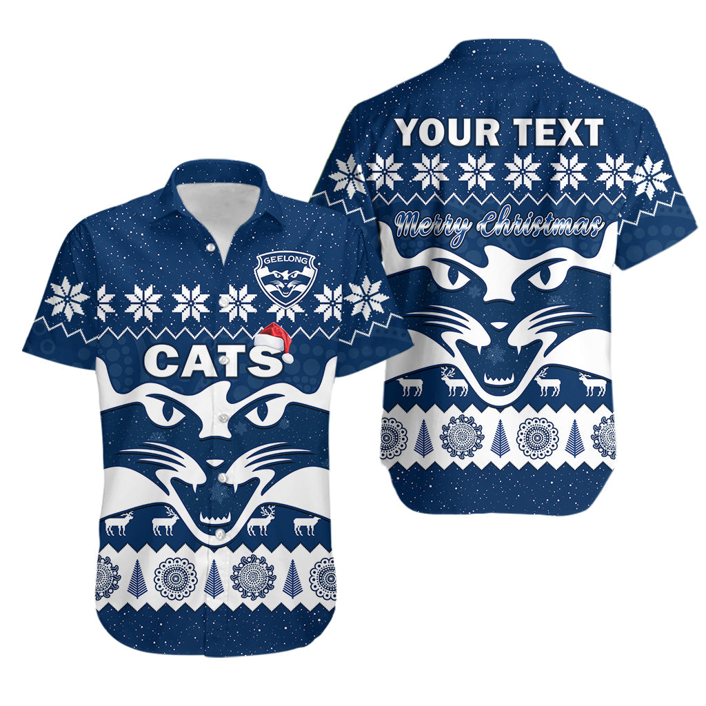 custom-personalised-cats-football-christmas-hawaiian-shirt-geelong-aboriginal-painting