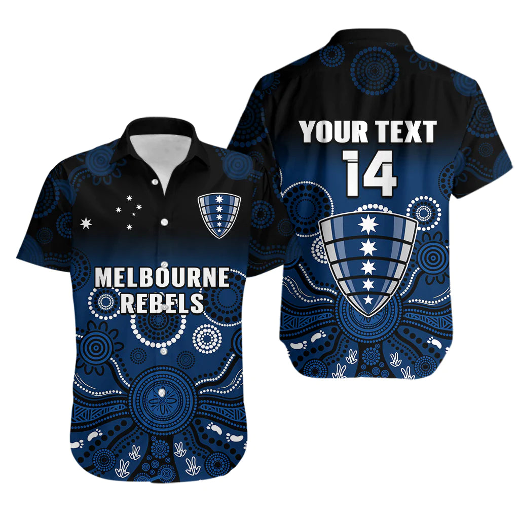 custom-text-and-number-melbourne-rebels-rugby-hawaiian-shirt-gradient-aboriginal